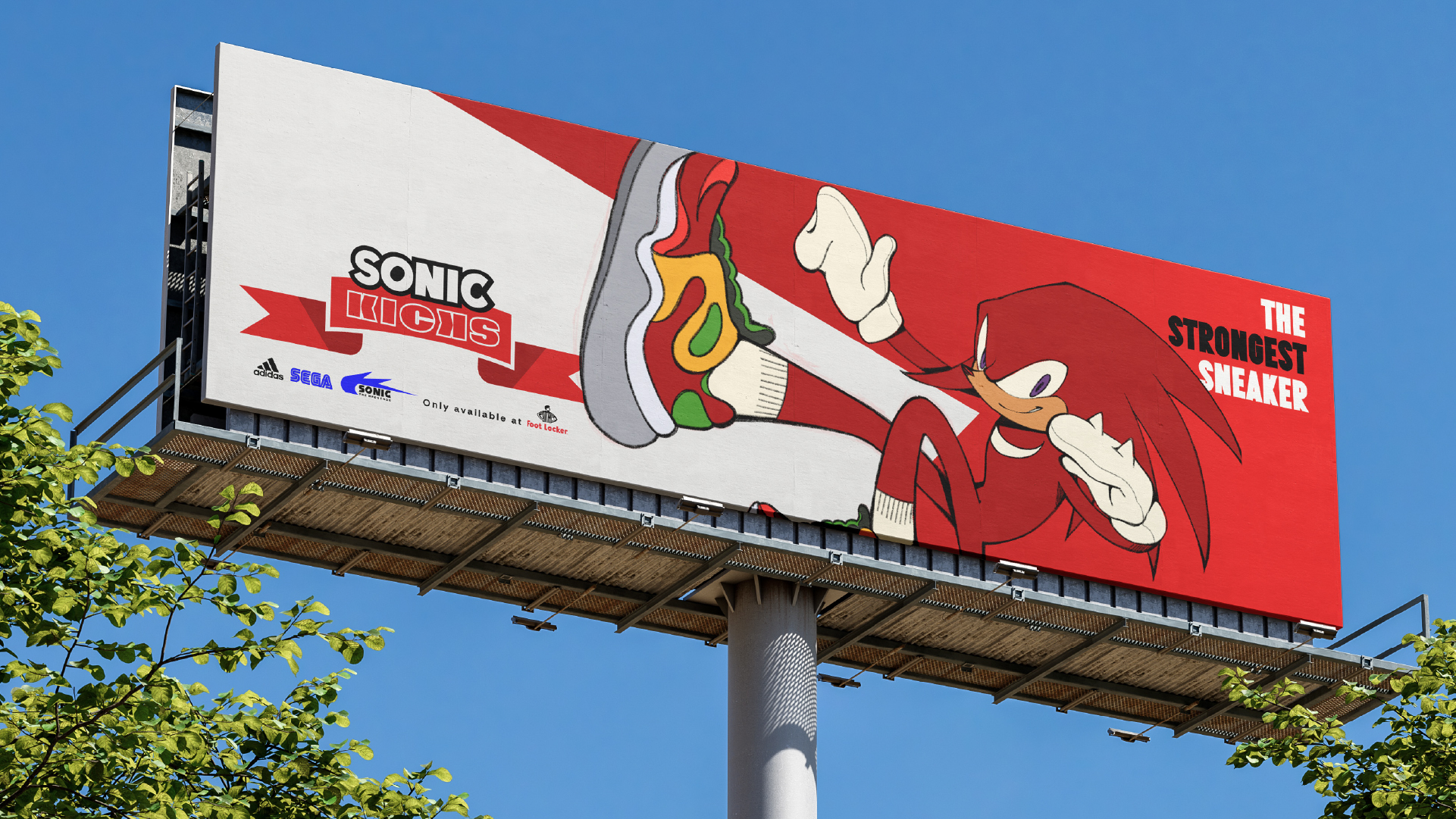 'Sonic Kicks' Miles 'Tails' Prower Billboard ad design.